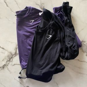 Gymshark crop top bundle size small